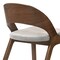 Armen Living Polly Mid-Century Gray Upholstered Dining Chairs in Walnut Finish, PK2 LCPLSIGRWA - alternate 5